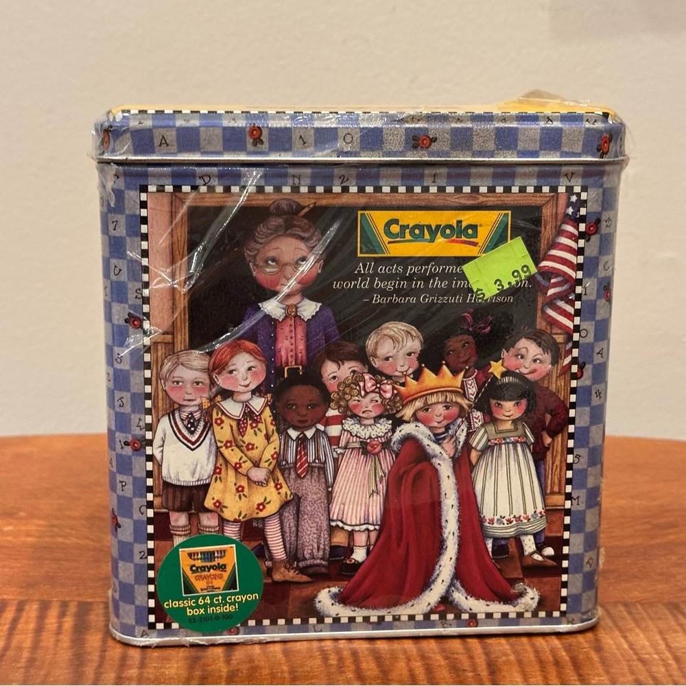 2001 Crayola Crayon Mary Englebreit Tin